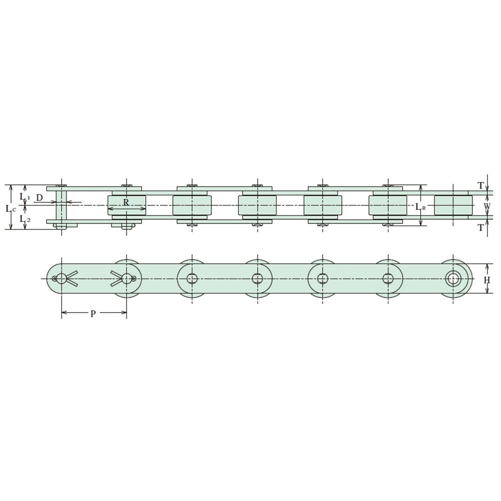 C2062H-FS Hitachi Inspire SBR - Samosmarujące | Bezobsługowe łańcuch o podwójnej podziałce