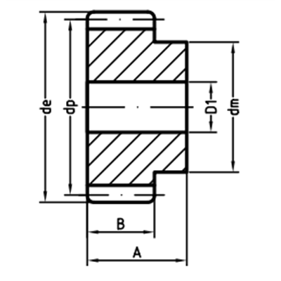 KOŁO ZĘBATE M1.5 Z13 + HARTOWANE ZEBY